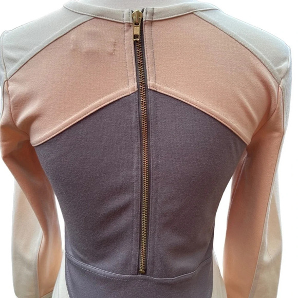 Silence + Noise (Urban Outfitters) Long Sleeve Color Block Body Con Dress - Picture 7 of 10